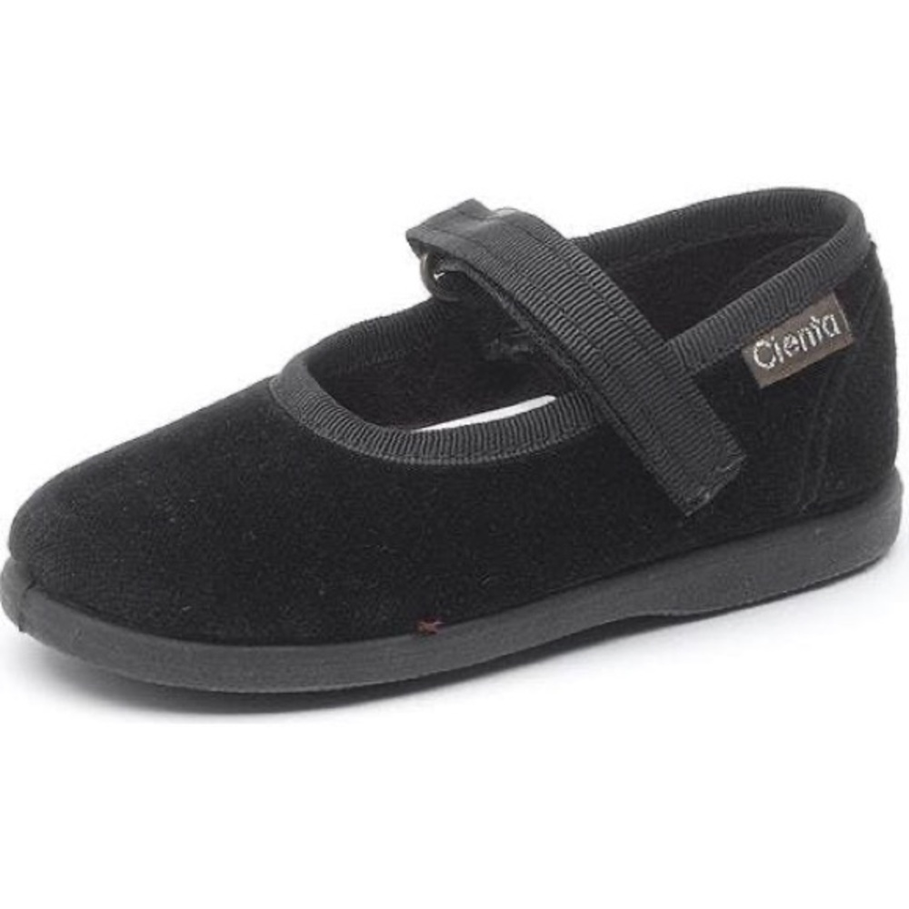 Cienta Black Girls' Mary Jane Velcro Dress Shoe